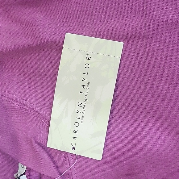 NWT Light Pink / Purple Caryolyn Taylor Mock Turtleneck Size XS - Picture 4 of 5